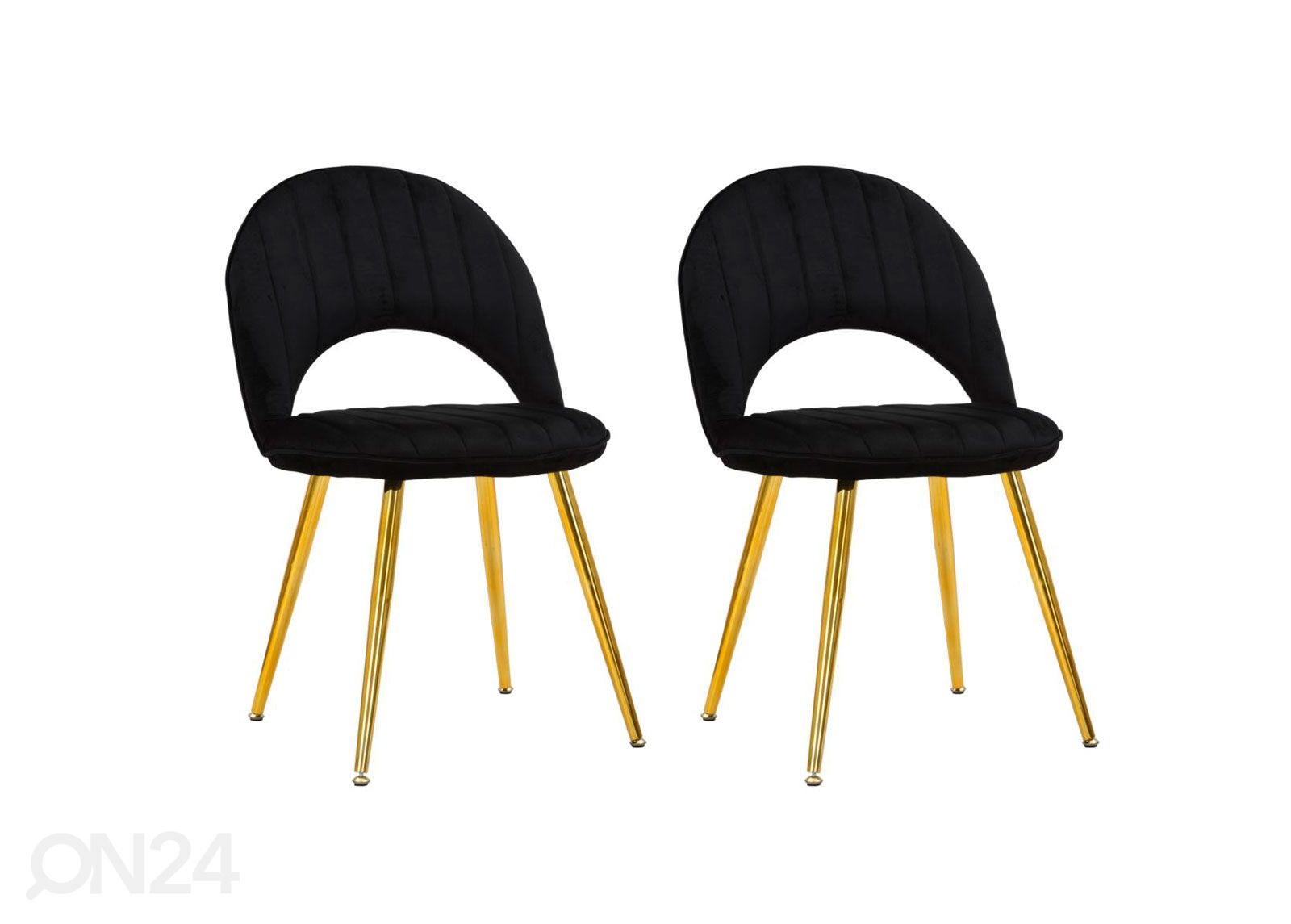 Söögitoolid Glam (2tk), must/kuld suurendatud