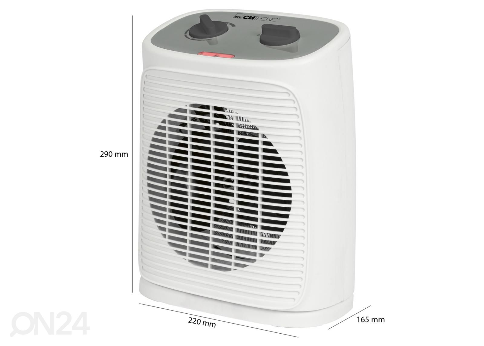 Soojapuhur Clatronic HL3762W suurendatud mõõdud