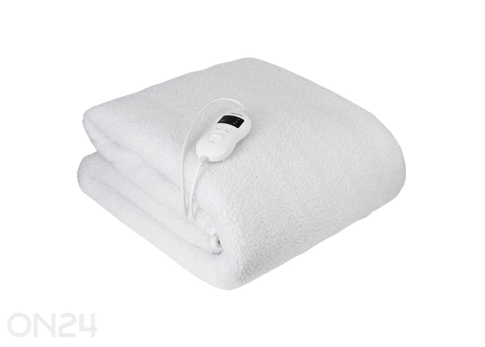 Soojendusega pleed Camry CR 7422, 100×160 cm, valge suurendatud