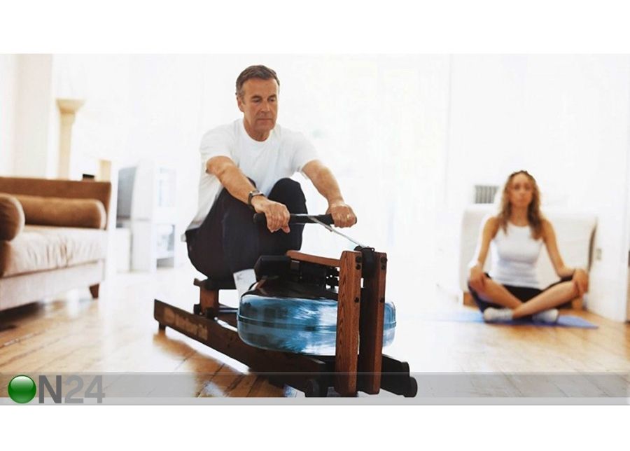 Sõudetrenažöör Waterrower Club sport suurendatud