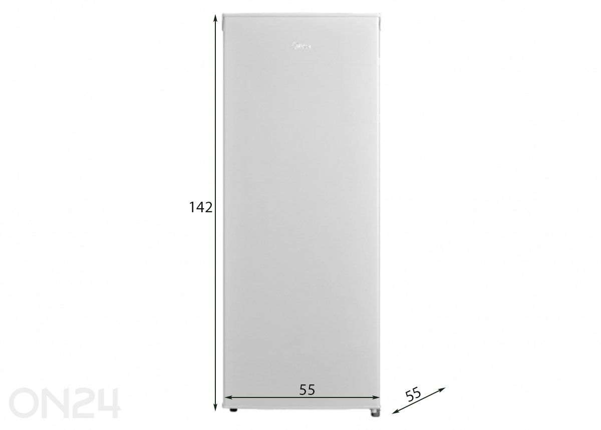 Sügavkülmik,Midea MDRU229FZE01, valge suurendatud mõõdud