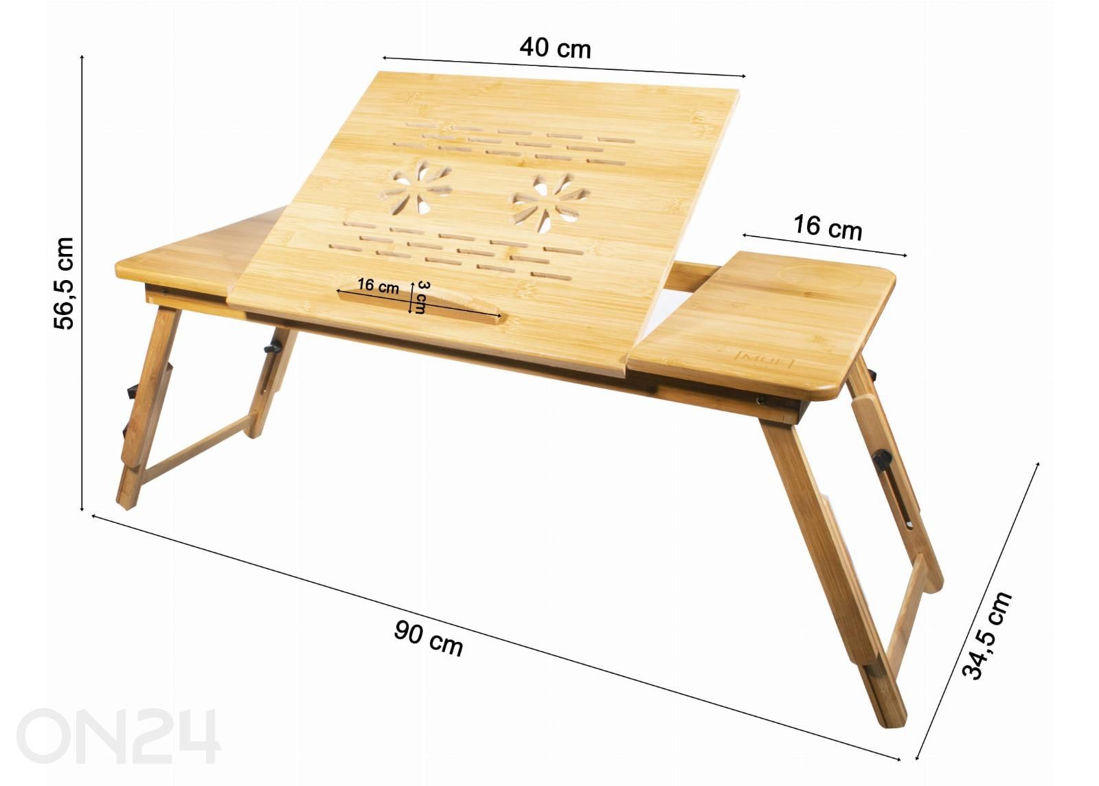 Sülearvuti laud XL suurendatud mõõdud