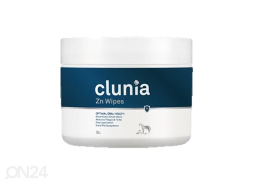 Suuhügieenilapid VetNova Clunia Zn Wipes N100 lemmikloomal suurendatud