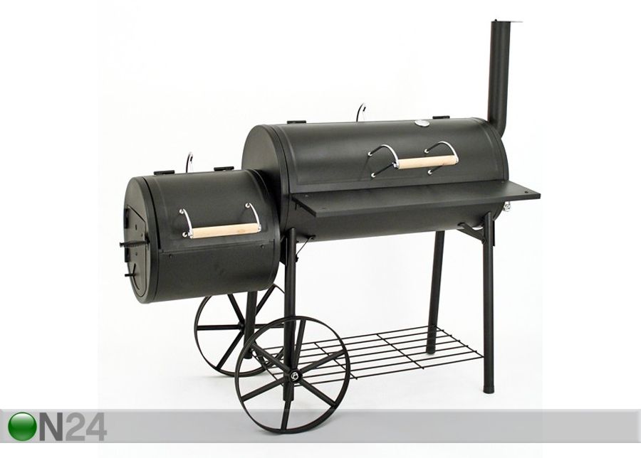 Suur BBQ suitsu- ja söegrill suurendatud