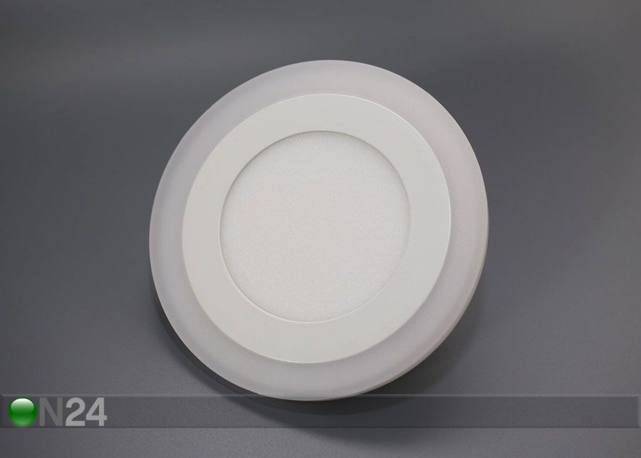 Süvistatav paneelvalgusti 6+3 W, Ø14,5 cm suurendatud