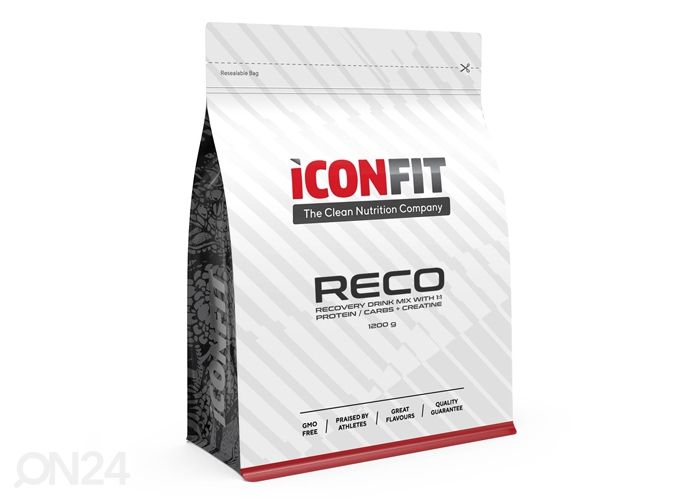 Taastusjook RECO 1200 g maasika Iconfit suurendatud