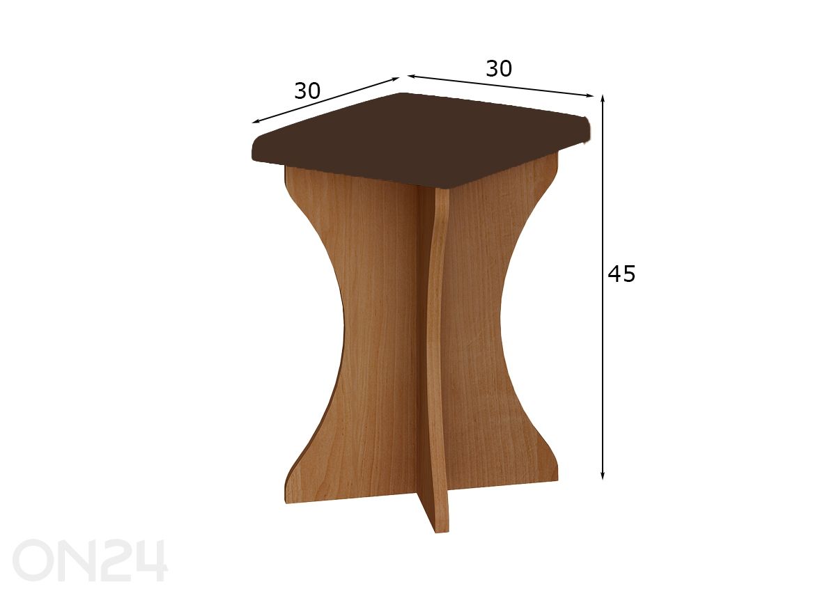 Taburet 2 tk suurendatud mõõdud