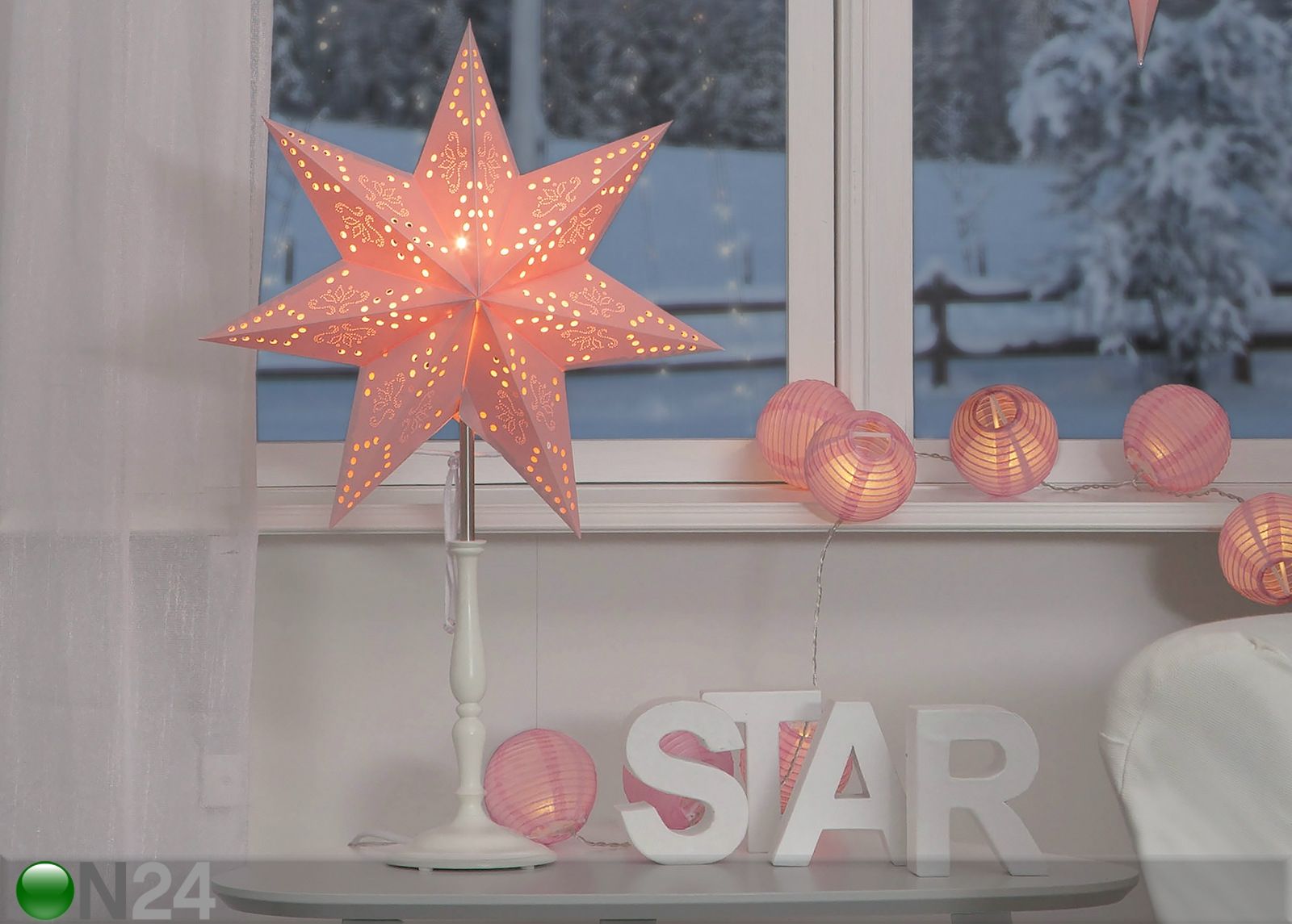 Täht Romantic jalaga suurendatud