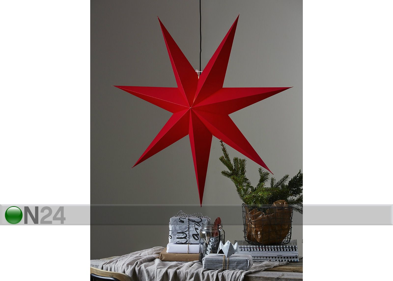 Täht Rozen 100cm, punane suurendatud