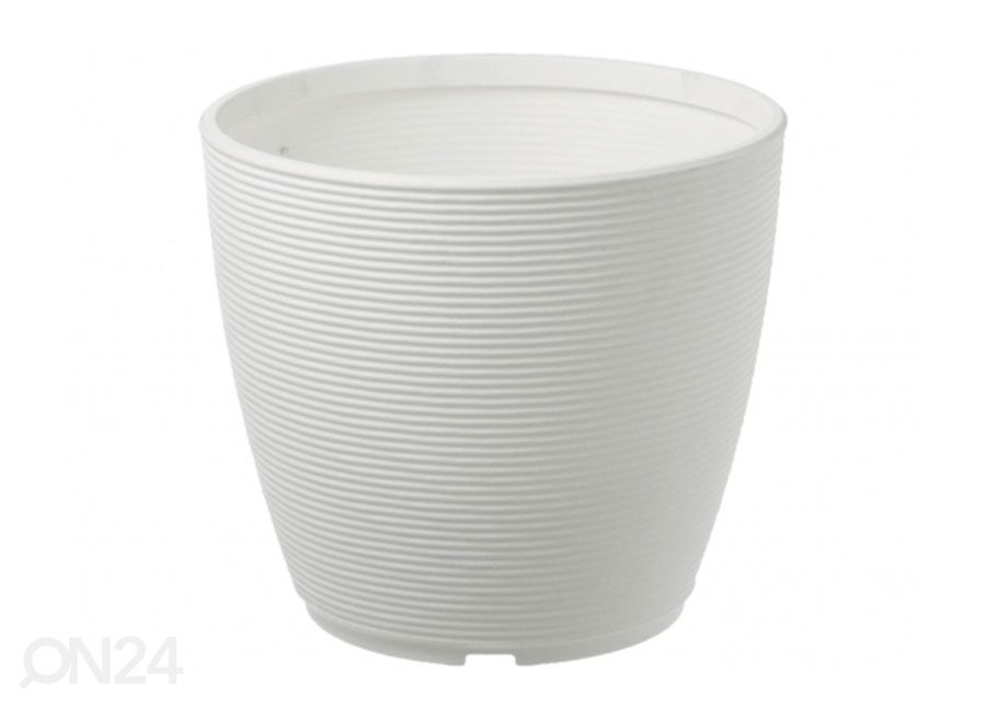 Taimepott Ring Ø38xh32 cm, valge suurendatud