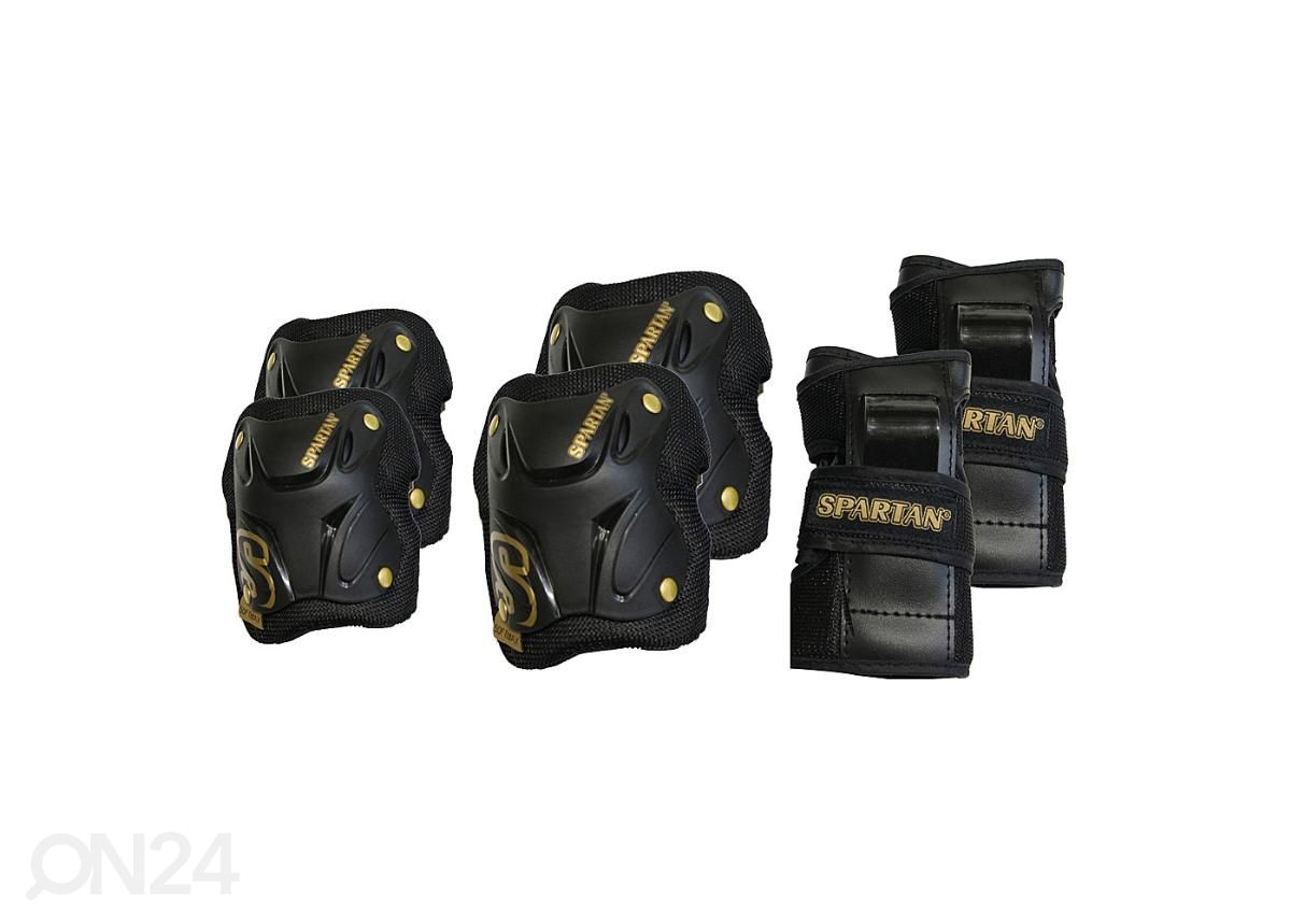 Täiskasvanute kaitsmete komplekt Street Gear Spartan 6 tk suurendatud