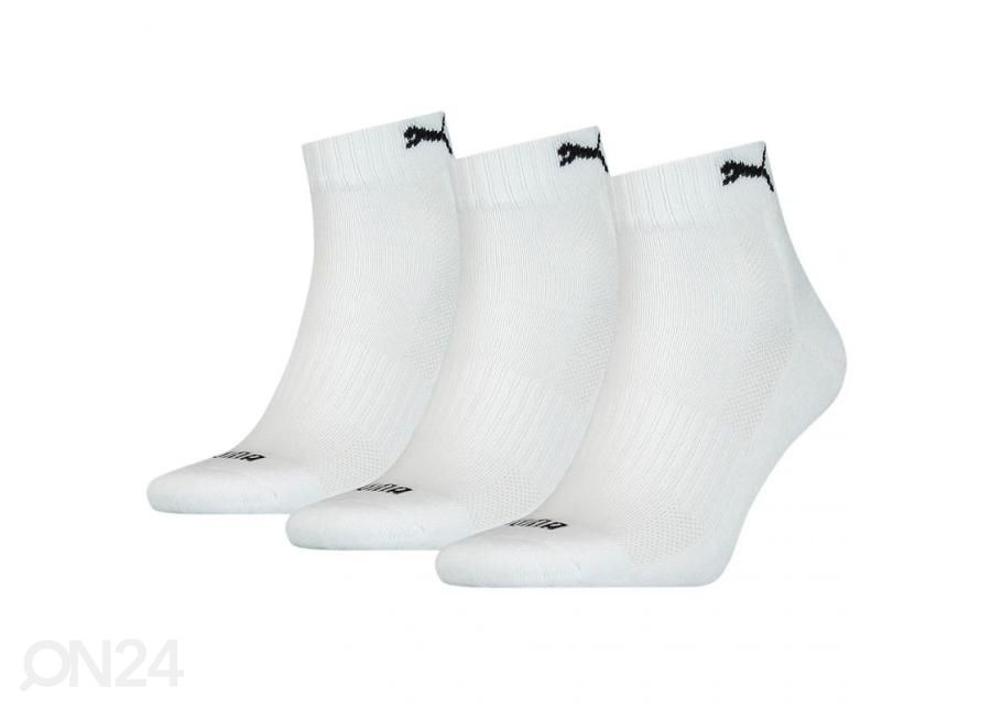 Täiskasvanute treeningsokid Puma Cushioned Quarter 3-pakk suurendatud