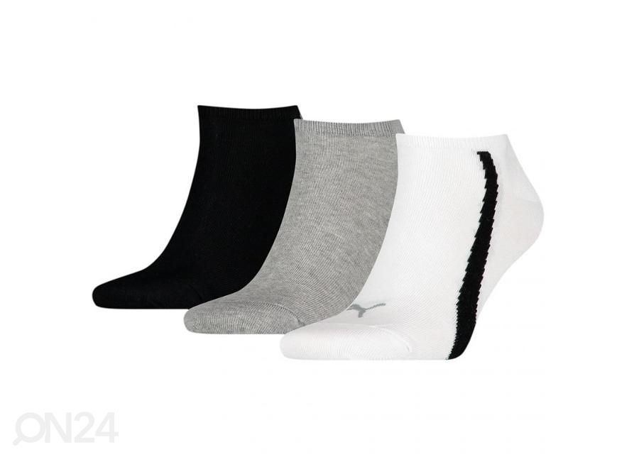 Täiskasvanute treeningsokid Puma Unisex Lifestyle Sneakers 3-pakk suurendatud