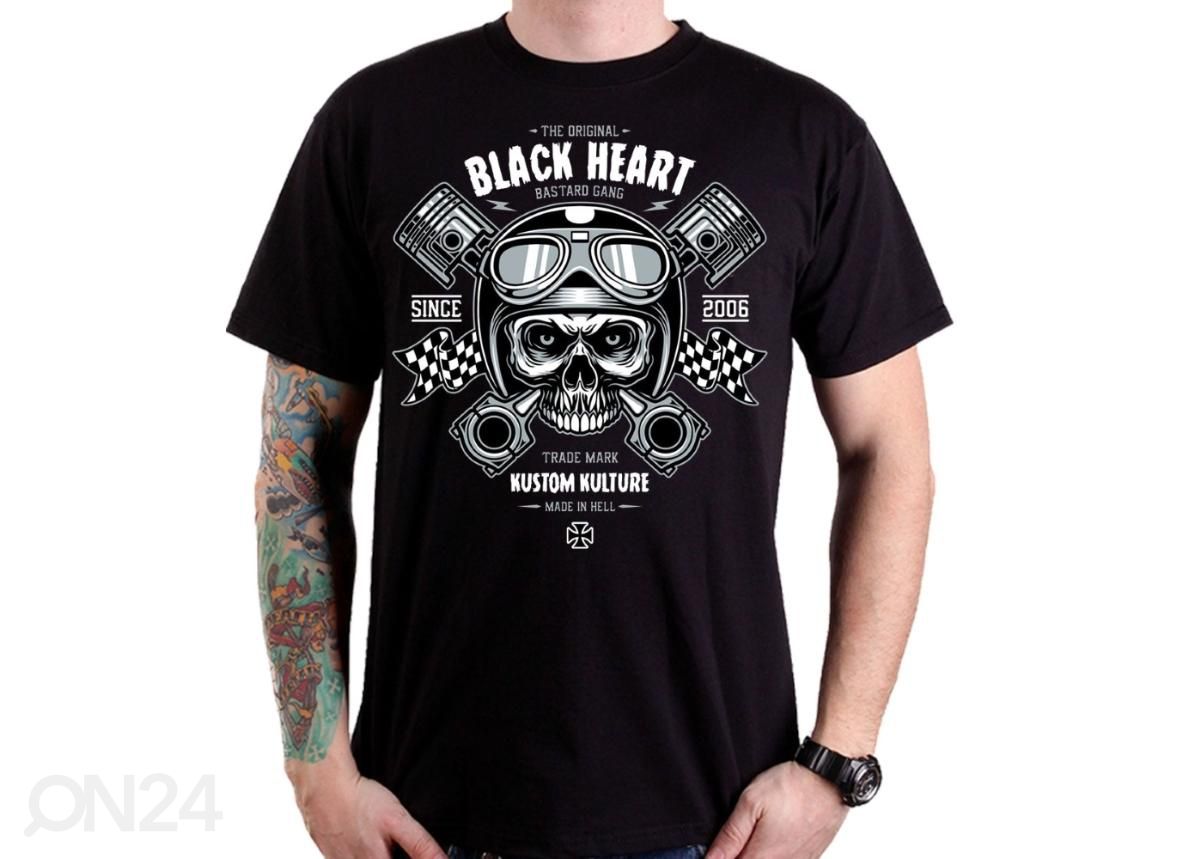 Täiskasvanute vabaajasärk BLACK HEART Chopper Cross suurendatud