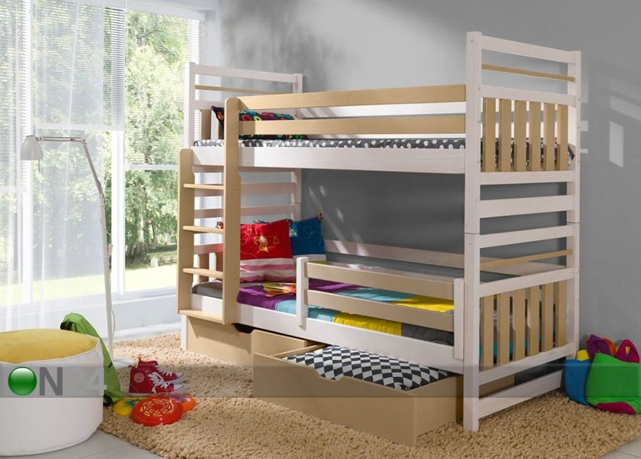 Täispuidust narivoodi komplekt 80x180 cm suurendatud