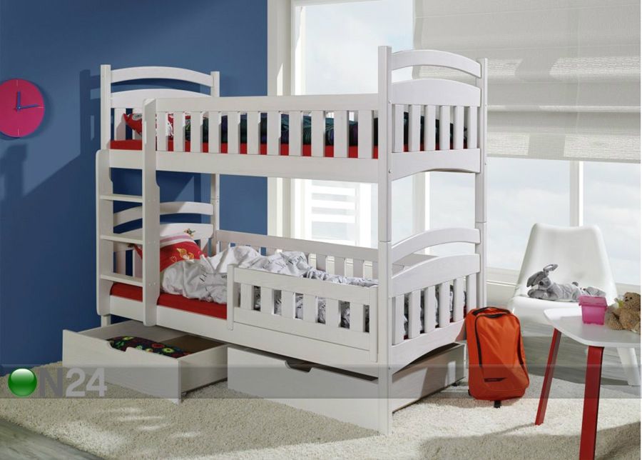 Täispuidust narivoodi komplekt 80x180 cm suurendatud