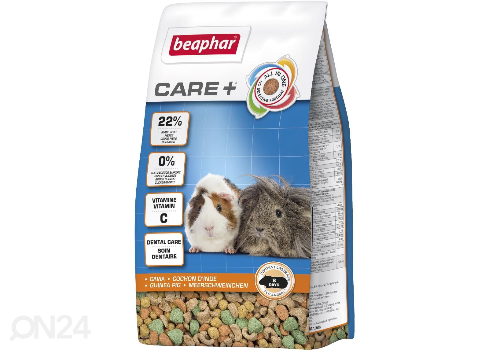 Täissööt merisigadele BeapharCare+ Guinea Pig 1,5 kg suurendatud