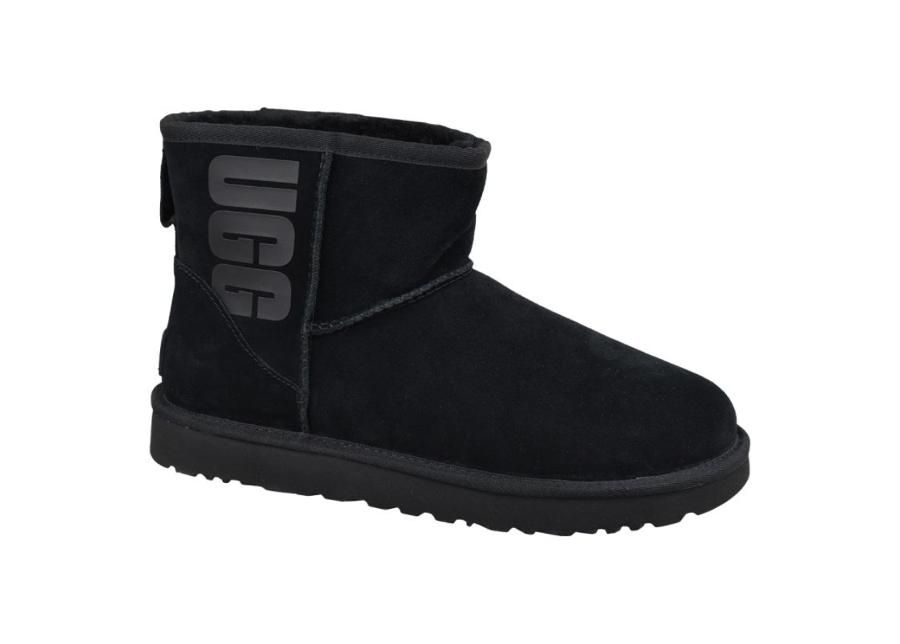 Talvesaapad naistele UGG Classic Mini Rubber Logo W 1108231-BLK suurendatud
