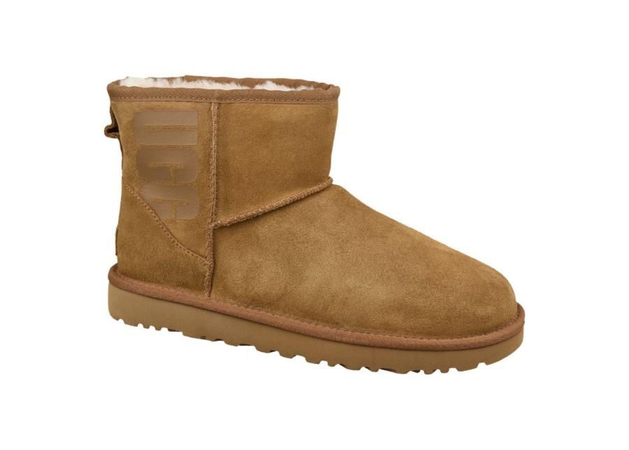 Talvesaapad naistele UGG Classic Mini UGG Rubber Logo W suurendatud