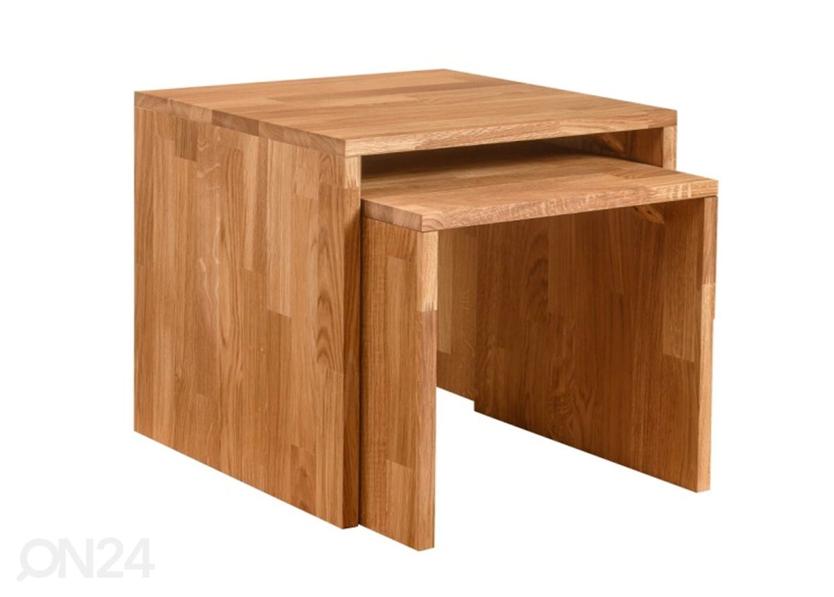 Tammepuidust diivanilaud Duo1 45x45x45 cm suurendatud