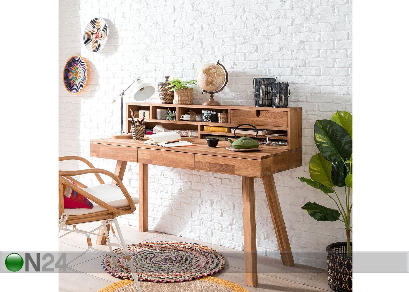 Tammepuidust kirjutuslaud Modern2 suurendatud
