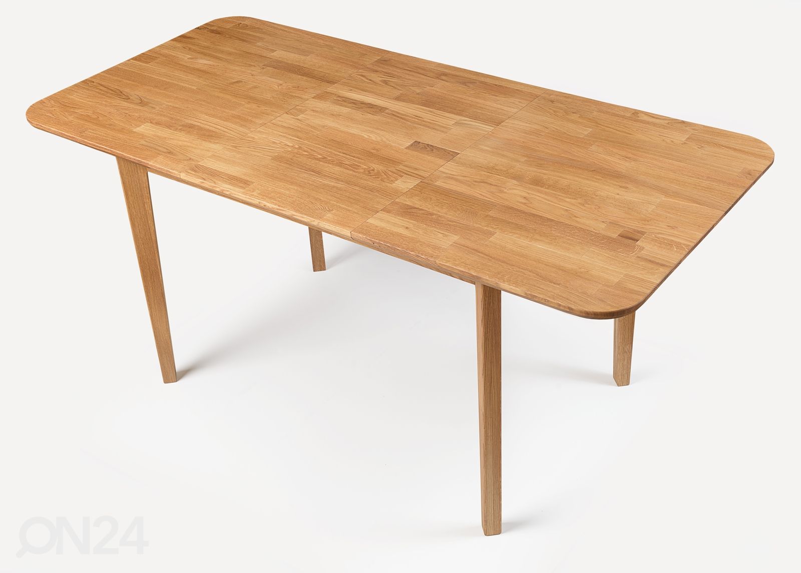 Tammepuidust pikendatav söögilaud Frans 1P 120-160x80 cm suurendatud