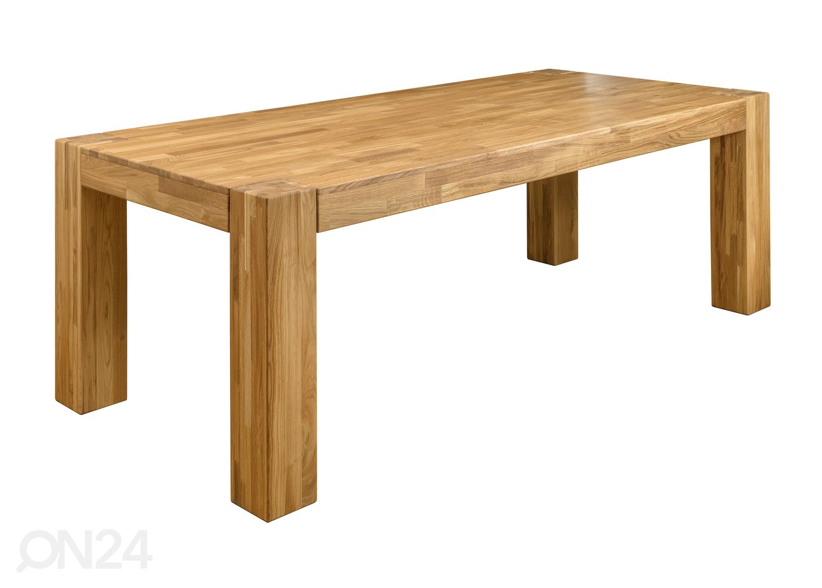 Tammepuidust söögilaud Noa 140x100 cm suurendatud