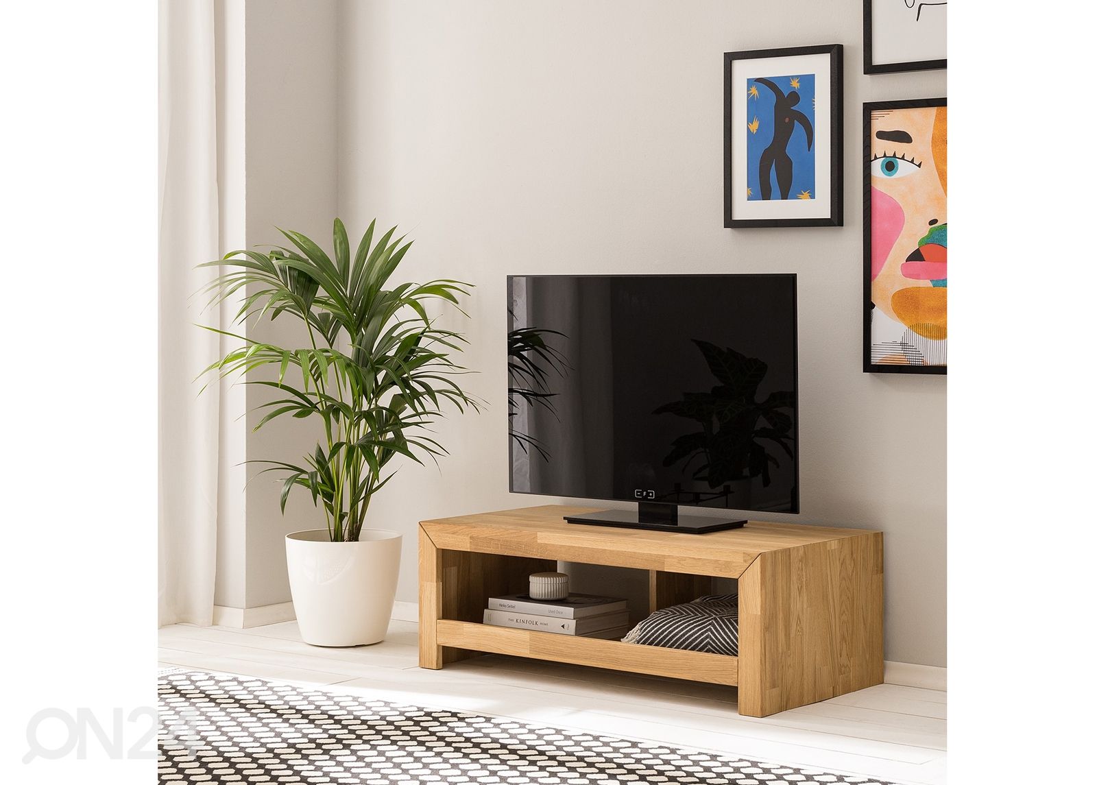 Tammepuidust TV alus Kirea 100 cm suurendatud