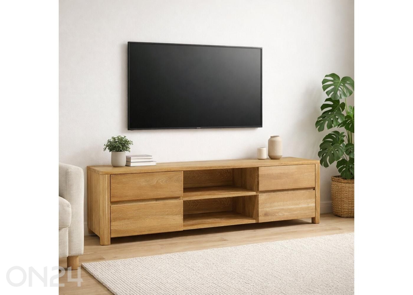 Tammepuidust TV-alus Lausenne suurendatud mõõdud