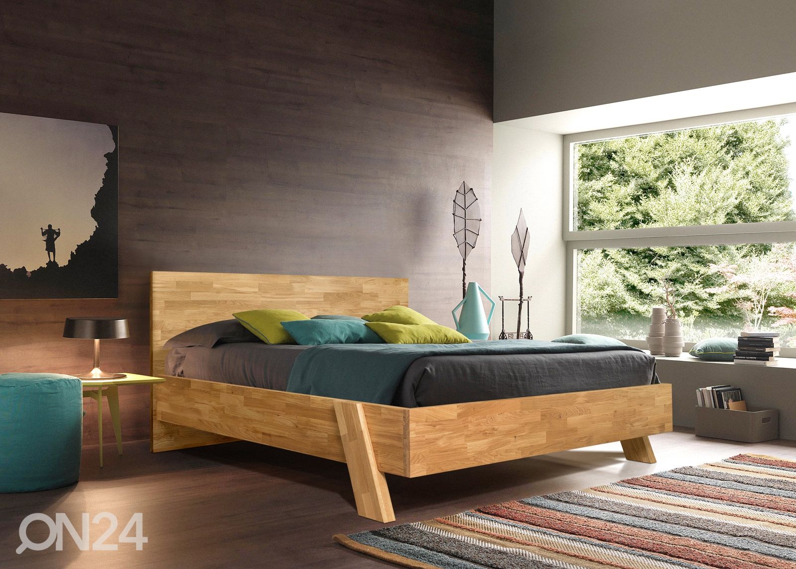 Tammepuidust voodi Emma 140х200 cm suurendatud