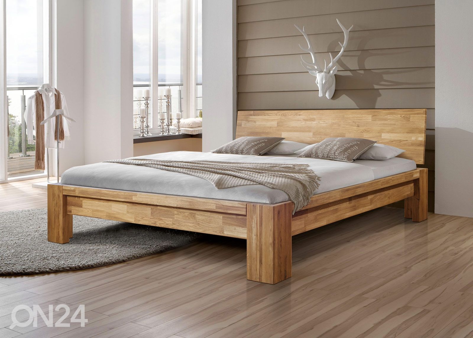 Tammepuidust voodi Montana 140х200 cm suurendatud