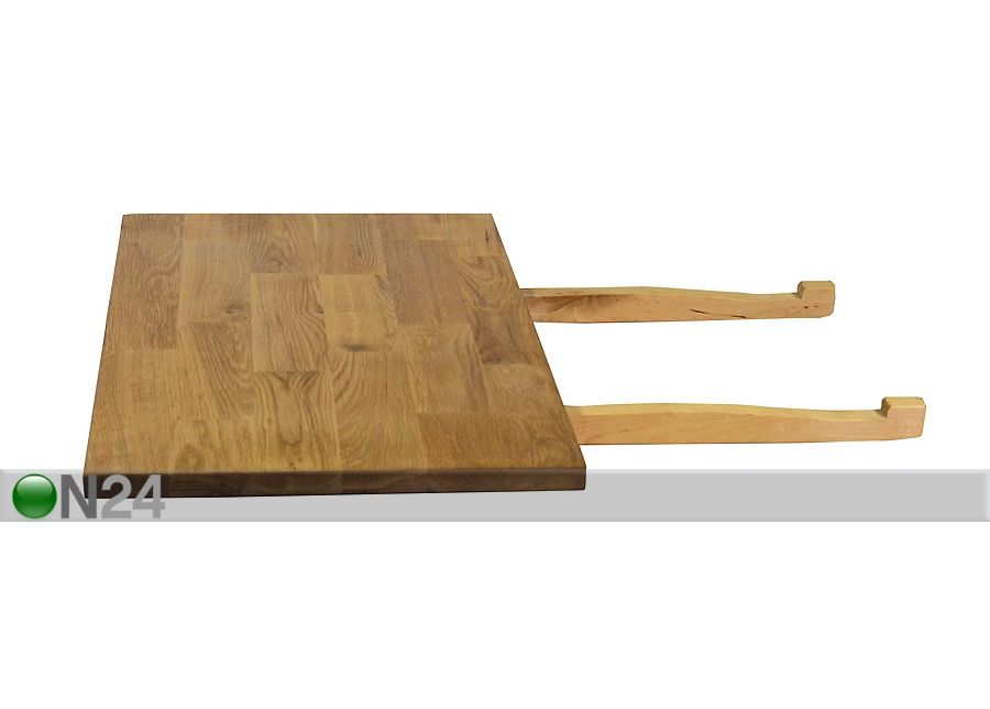 Tammest söögilaua pikendus Gloucester 40x75 cm suurendatud