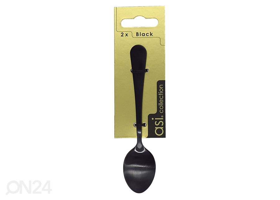 Teelusikas Black 6 tk suurendatud
