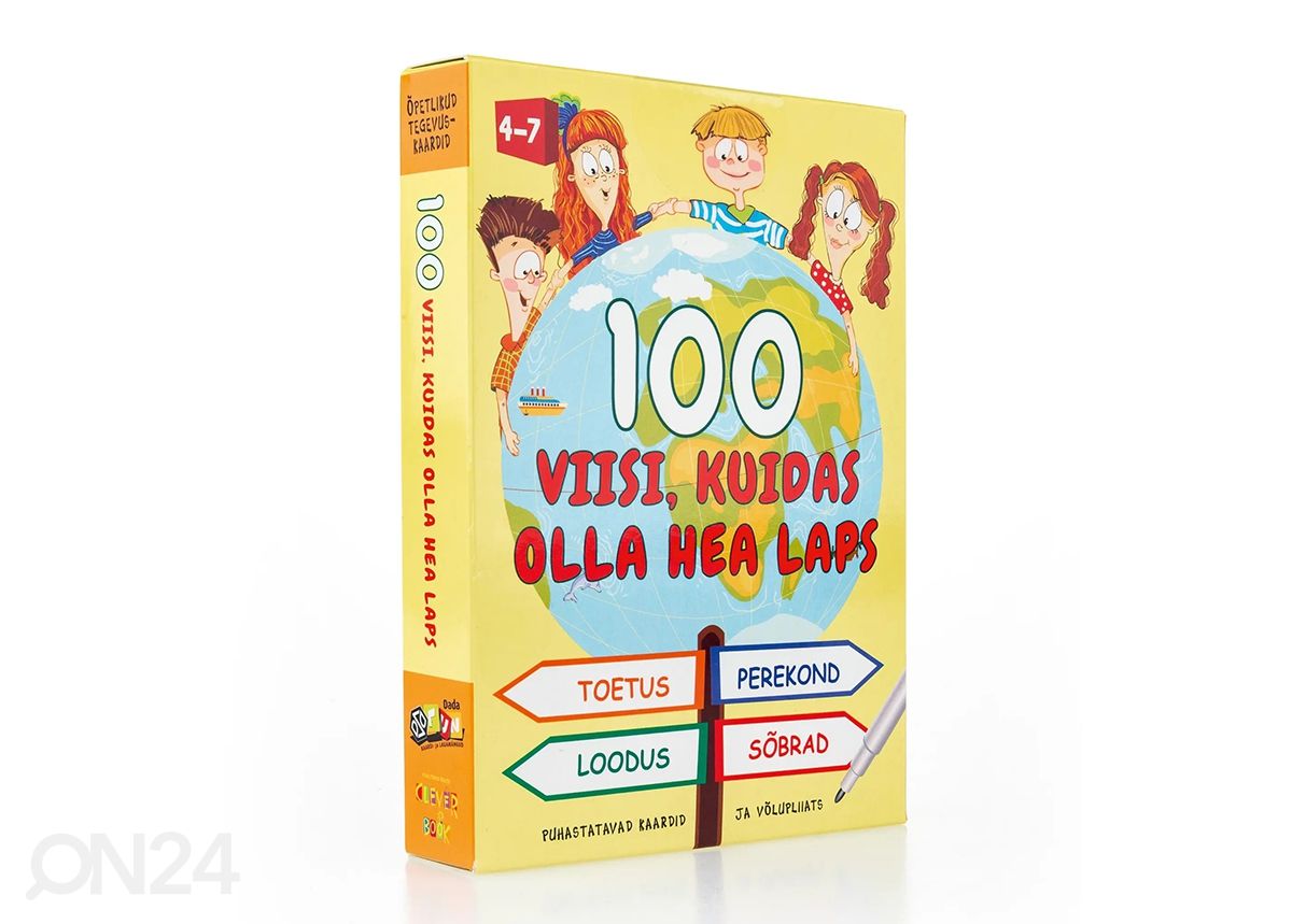 Tegevuskaardid 100 viisi, kuidas olla hea laps suurendatud