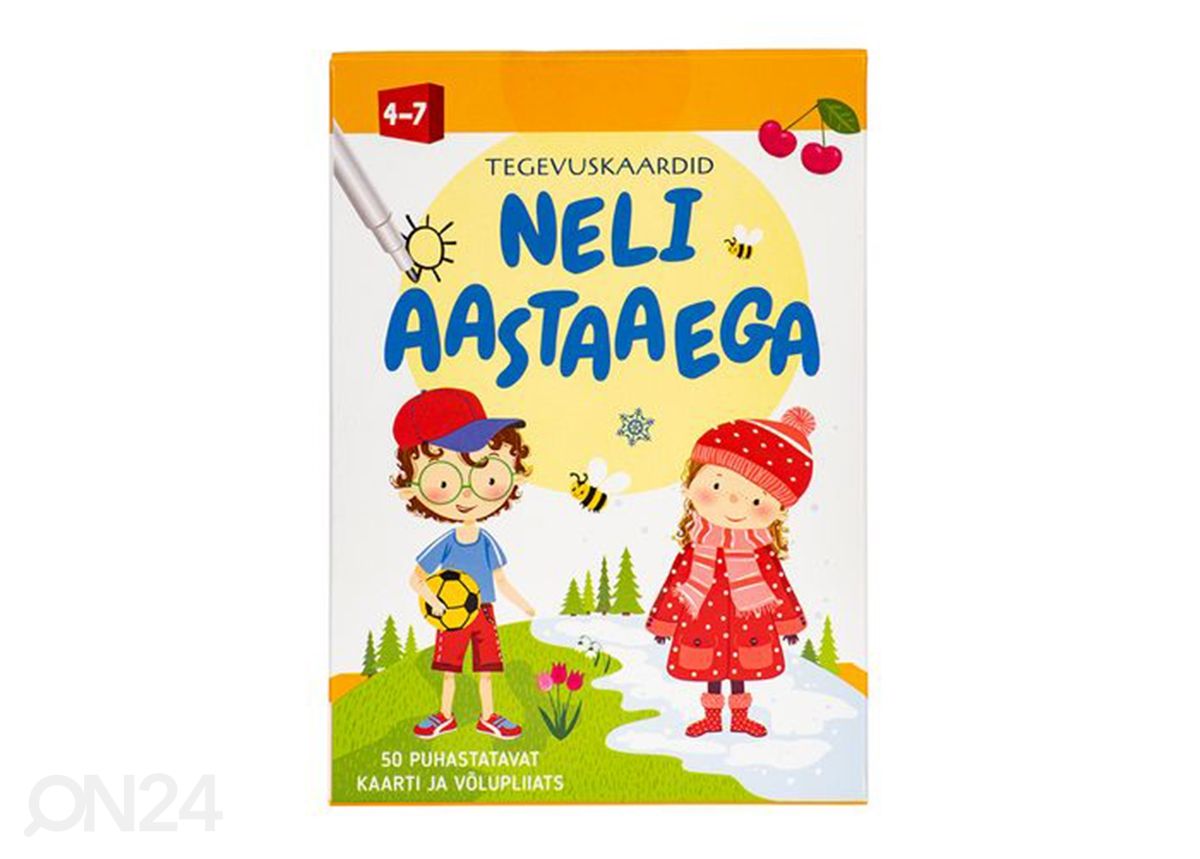 Tegevuskaardid Neli aastaaega suurendatud