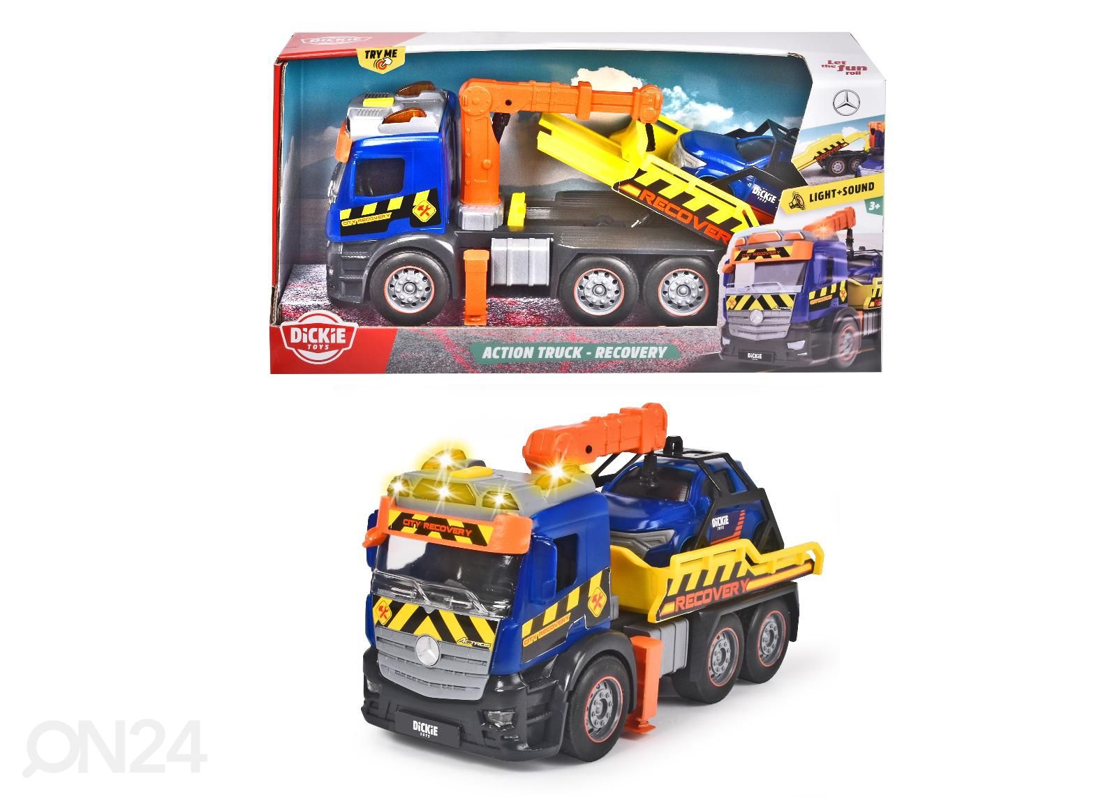 Tehnilise abi auto Dickie Toys suurendatud