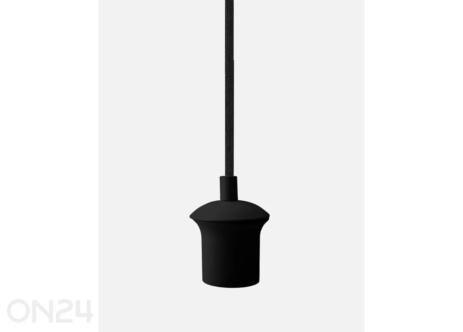 Tekstiilkaabel ümar 120 cm, must suurendatud