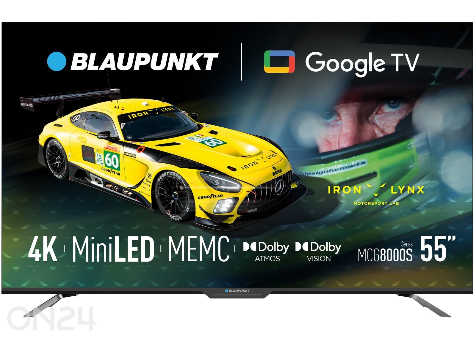Teler Blaupunkt 55" (139cm) 4K Ultra HD MiniLED Google TV, Dolby Vision, Dolby Atmos suurendatud