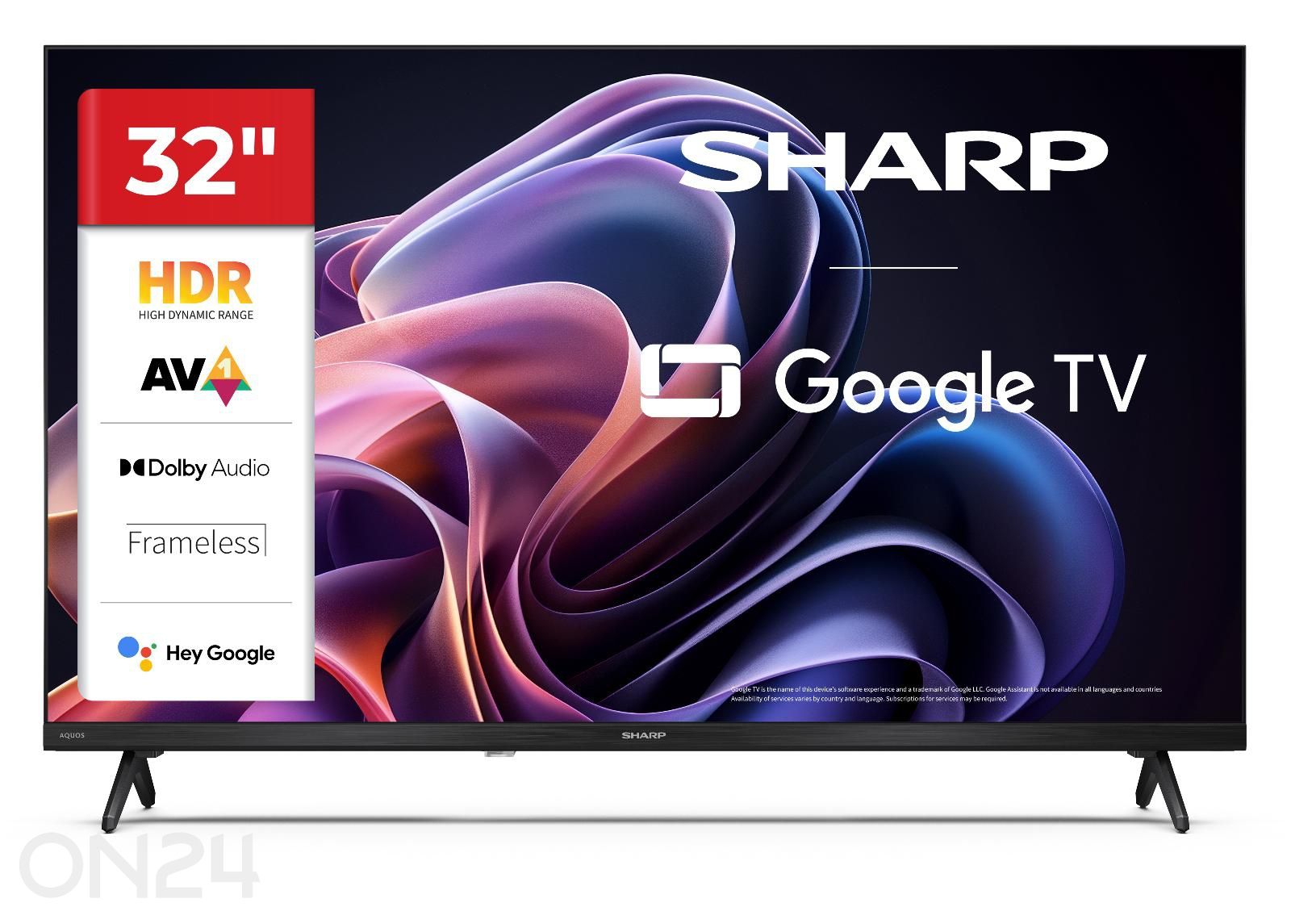 Teler Sharp 32" (81 cm) HD Ready Google TV suurendatud
