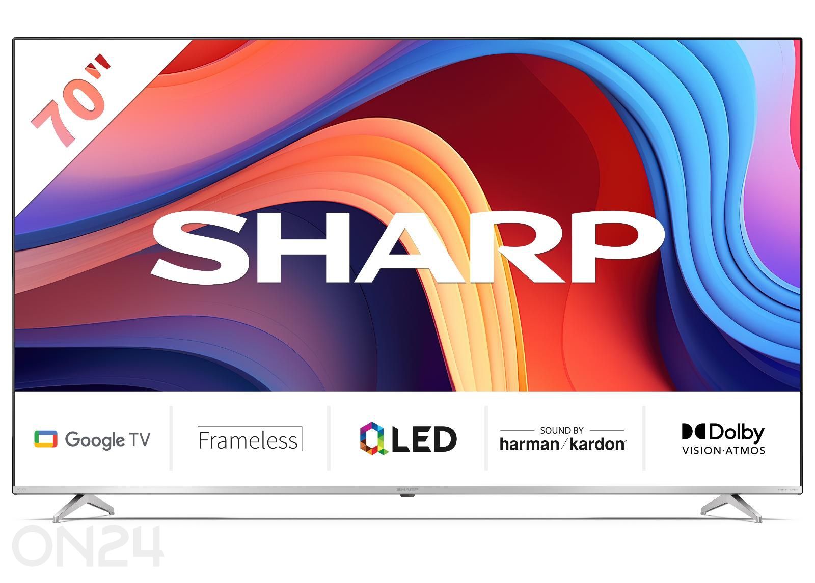 Teler Sharp 70" (177 cm) 4K Ultra HD Smart Google TV, Dolby Vision, Dolby Atmos, HARMAN/KARDON® suurendatud
