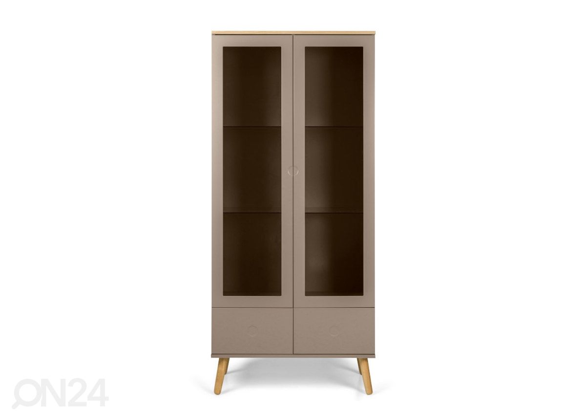 Tenzo vitriinkapp Dot, taupe/tamm suurendatud