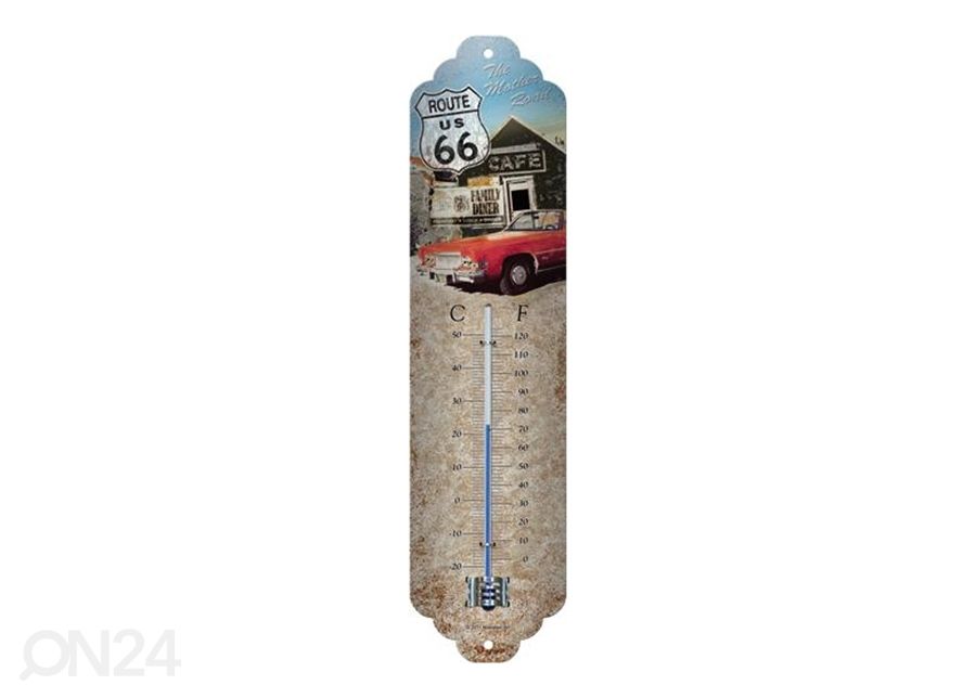 Termomeeter Route 66 Punane auto suurendatud
