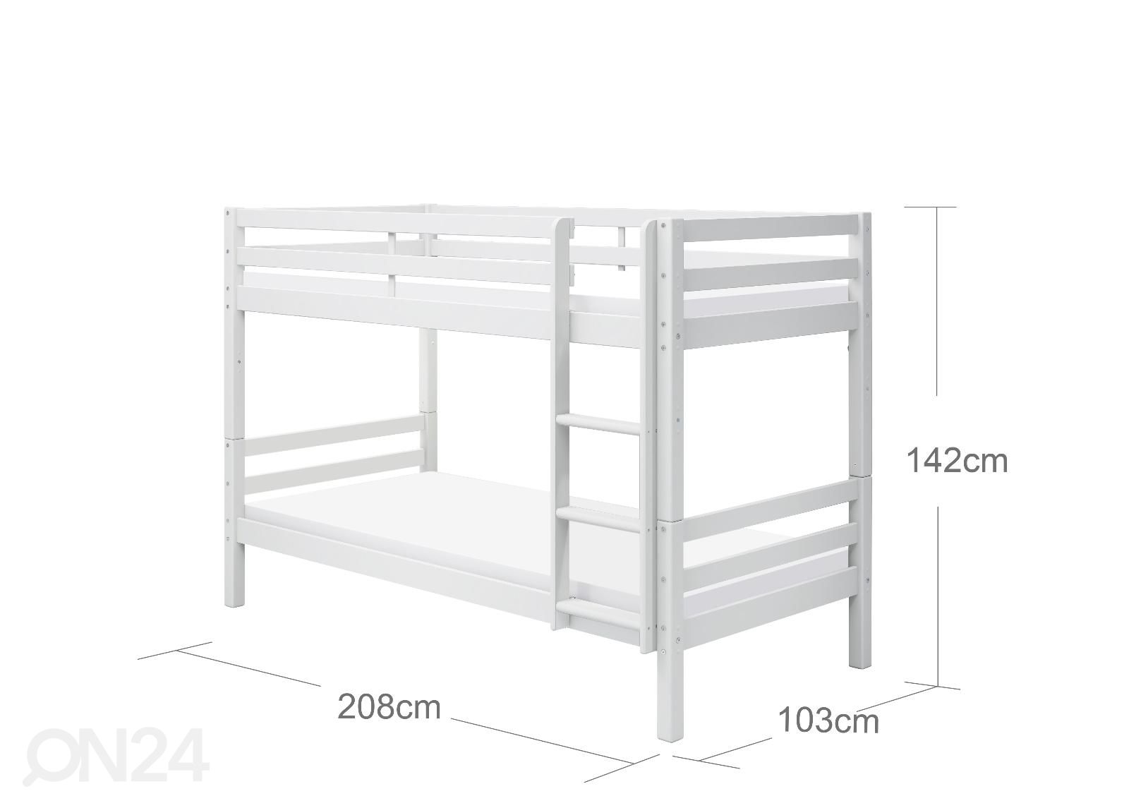 Thuka narivoodi Actim, valge suurendatud mõõdud