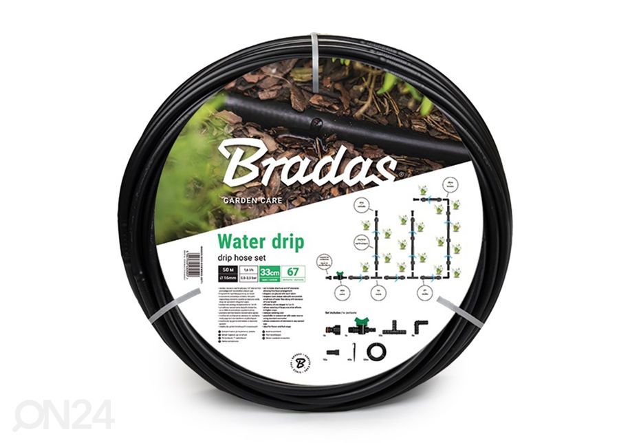 Tilkvooliku komplekt Bradas Water Drip suurendatud