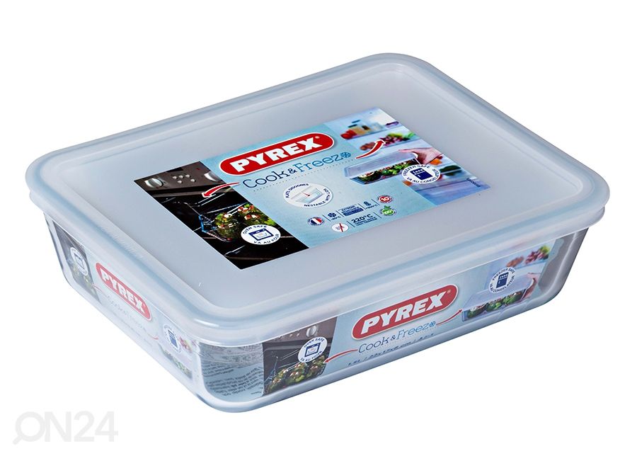 Toidukarp/ahjuvorm Cook&Freeze 1,5 L suurendatud