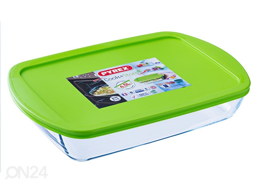 Toidukarp/ahjuvorm Pyrex 4,6 L suurendatud