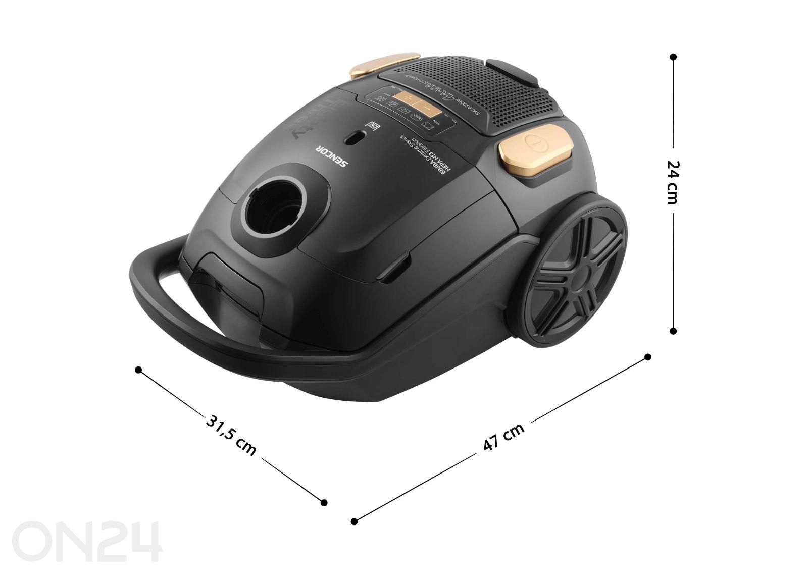 Tolmuimeja Sencor SVC8330BK suurendatud mõõdud