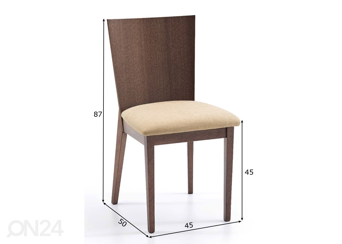 Tool Bolzano, hele wenge, 2 tk suurendatud mõõdud