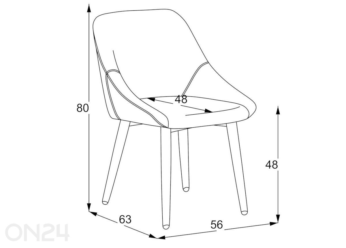 Tool Putos pruun suurendatud mõõdud