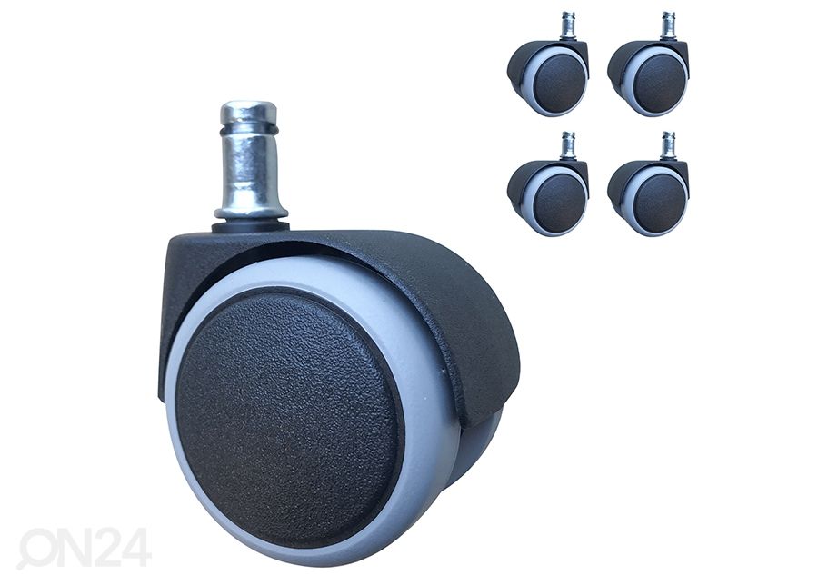 Töötooli rattad Ø 50 mm, 5 tk suurendatud
